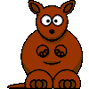 Cartoon kangaroo
